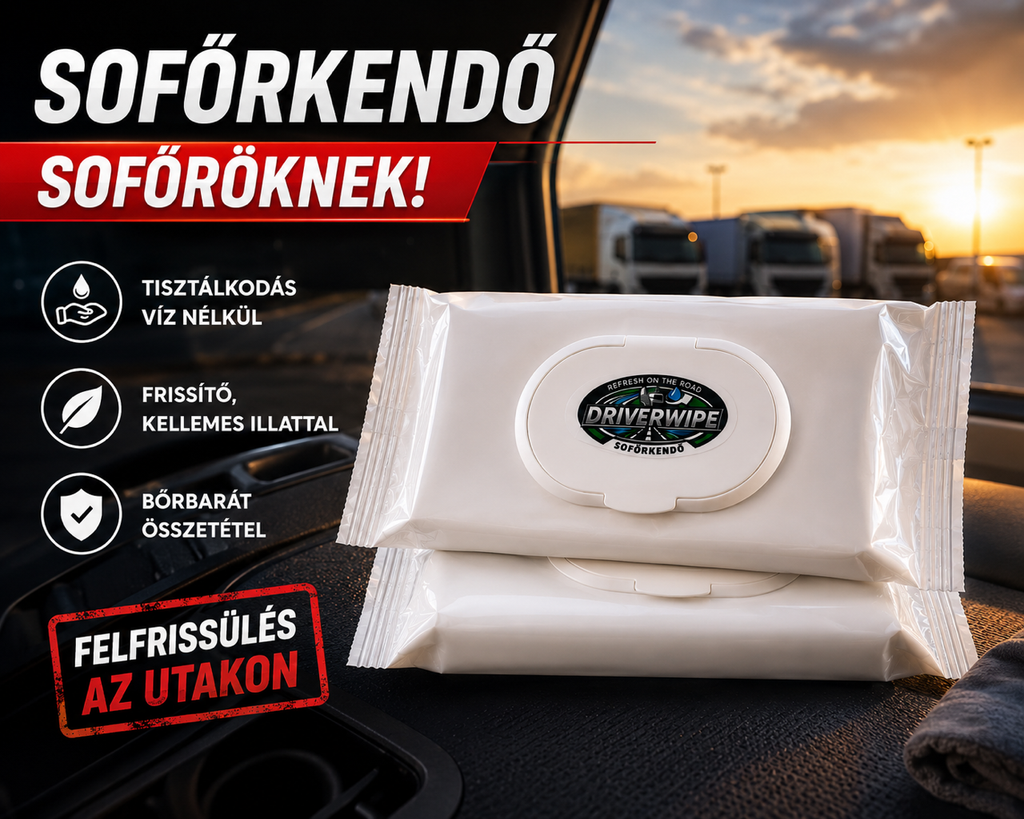 Sofőrkendő-Minőségi 20x30 cm méretű (2x36db)72 db nedves törlőkenő Tisztálkodás víz nélkül – 🚩2 csomag🚩 (👉automatába 👉ingyenesen szállítva)
